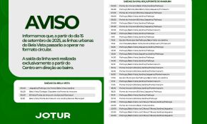Itinerario linhas Urbanas